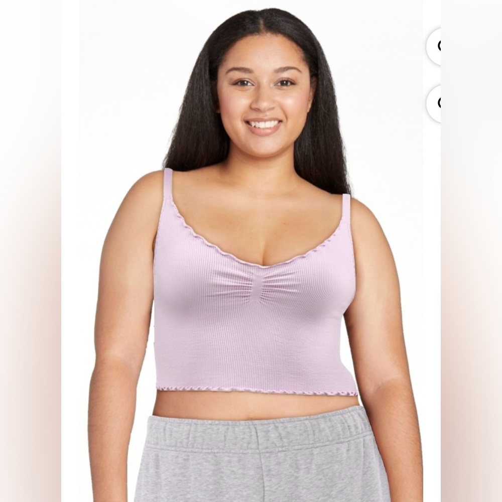 🔴 3/$12 No Boundaries Women’s Lettuce‎ Edge Cami Bralette. NWT! Size XS!